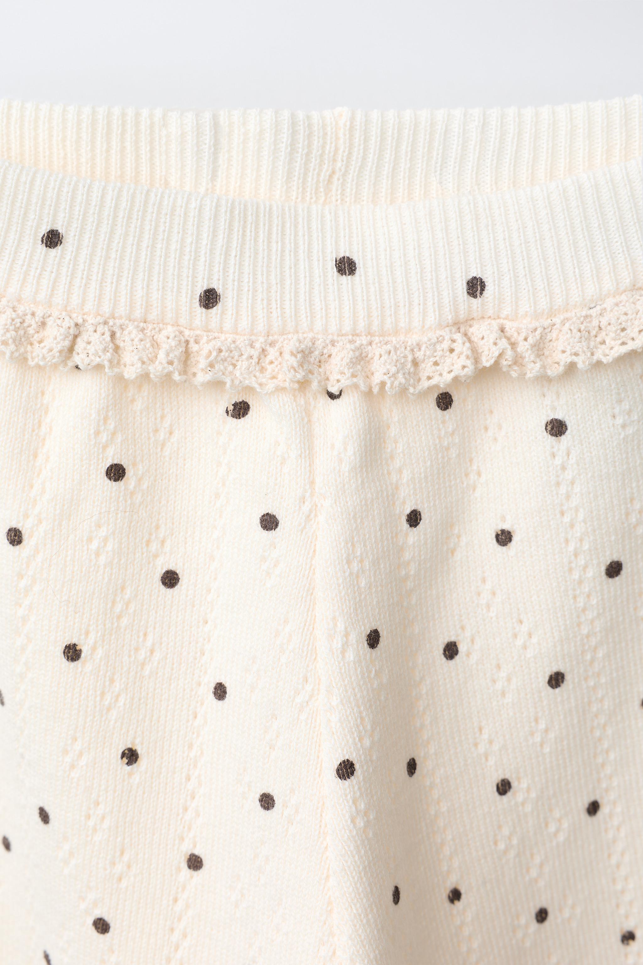 POLKA DOT KNIT PANTS